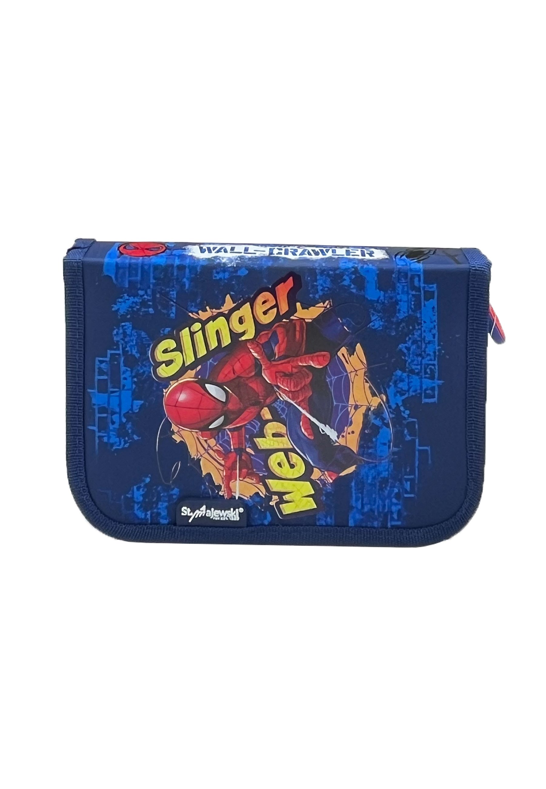 Spiderman Team-3D Doppelfedermäppchen – Mit 2 Reißverschlussfächern, Innenfutter, Ca. 10x22,5x7 Cm