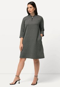 Ulla Popken Denní šaty - dark gray-mottled