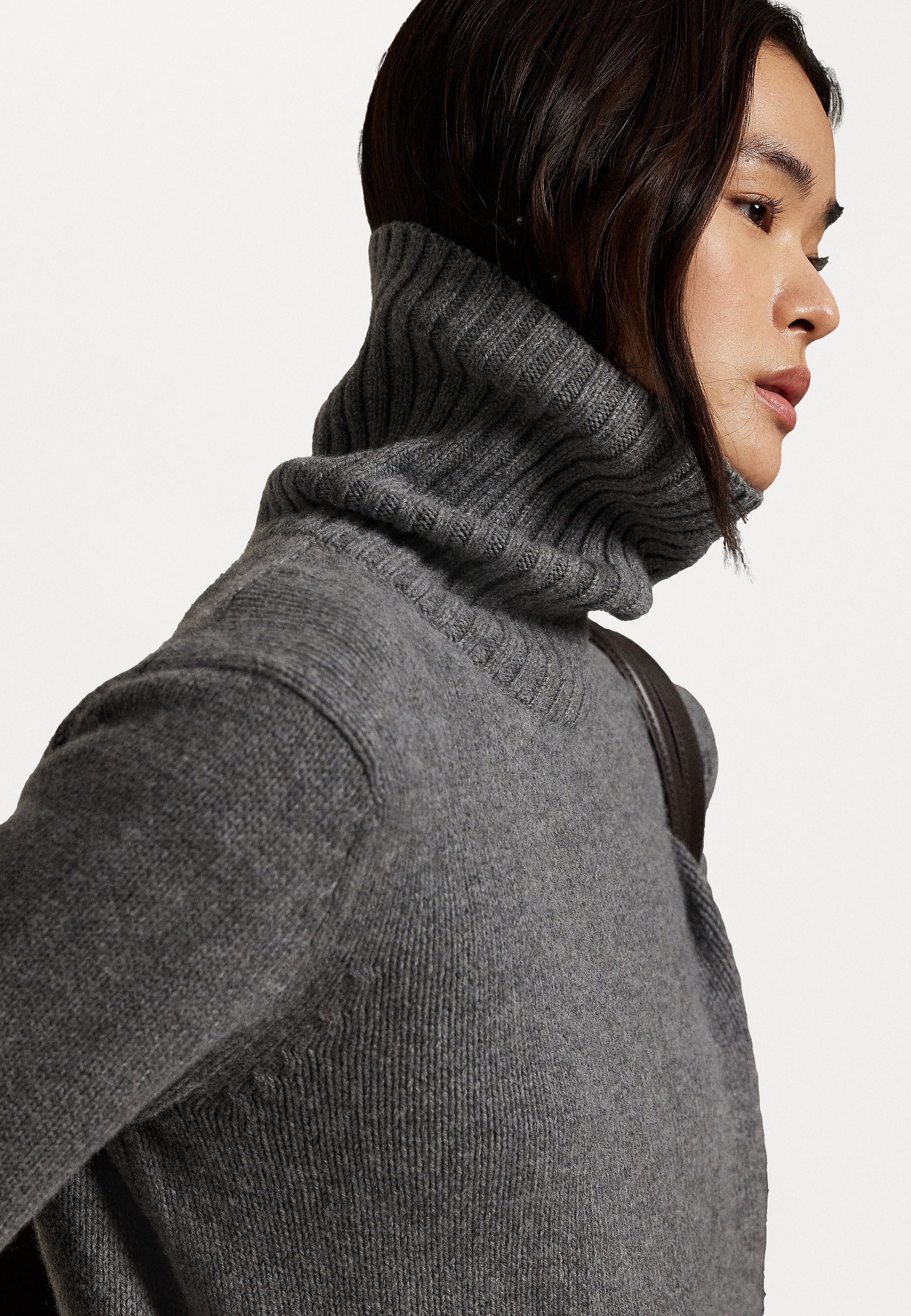 Polo Ralph Lauren WOOL TURTLENECK SWEATER - Jumper - flannel grey