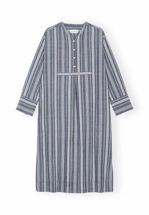 moshi moshi mind, STILLNESS DRESS STRIPE - Robe chemise - sea blue/white