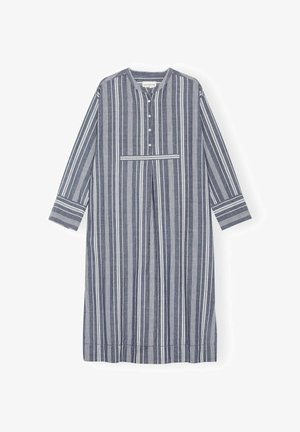 moshi moshi mind, STILLNESS DRESS STRIPE - Tričkové šaty - sea blue/white