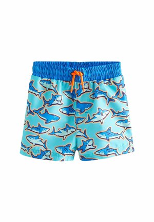 PRINTED REGULAR FIT  - Plavecké šortky - blue shark