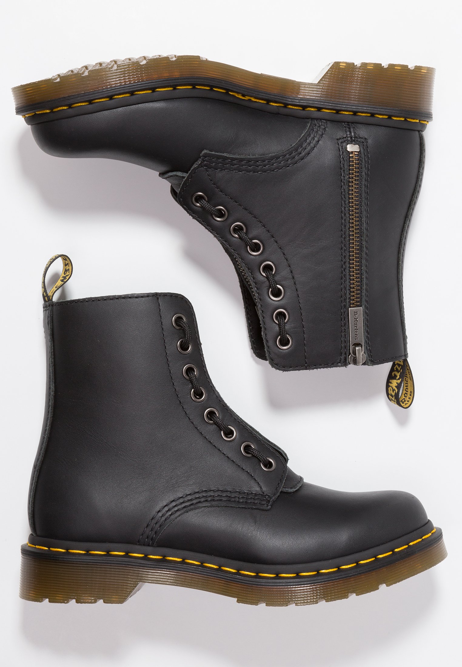 Dr. Martens 1460 PASCAL FRNT ZIP 8 EYE BOOT Dr. Martens 1460 SERENA Snørestøvletter blacksvart