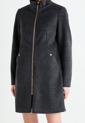 Klassisk frakke - mottled dark grey