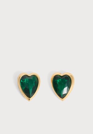Guess, CRYSTAL LOVE - Boucles d'oreilles - yellow gold-coloured/green
