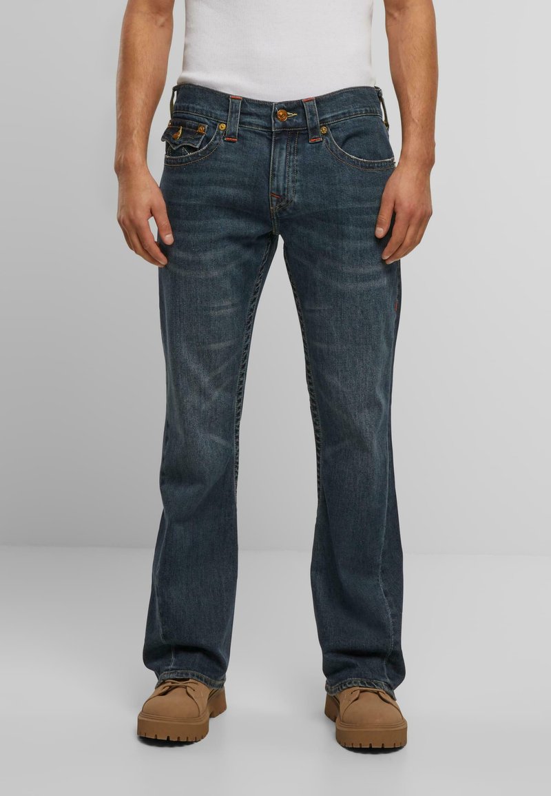 True Religion - JOEY FLAP - Bootcut jeans - dark washed blue, Enlarge