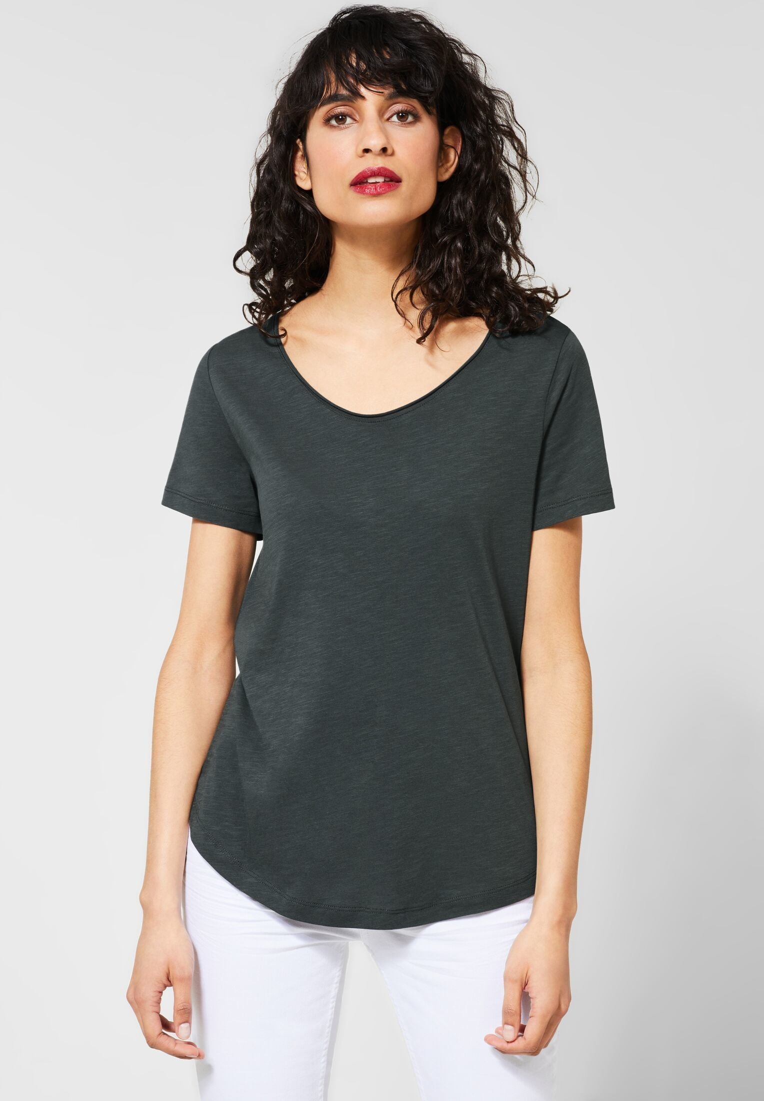 Street One T-Shirt basic - green/grün - Zalando.de