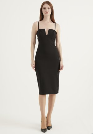 STRAPPY WITH CHEST DETAIL - Etuikleid - black