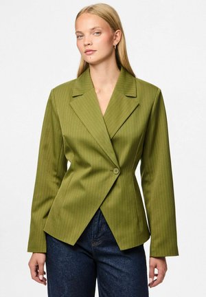 FALKA FITTED NADELSTREIFEN - Blazer - sphagnum