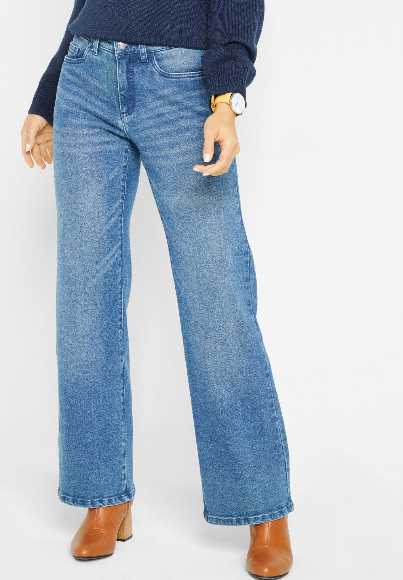 bonprix Jeans a zampa - blau/blu - Zalando