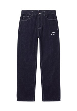 Project X Paris, JEAN REGULAR À POCHES CARREAUX - Jean droit - bleu