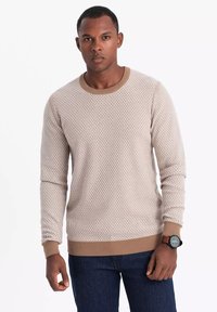 Ombre Strickpullover - coffee