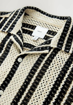 Next REGULAR FIT-STRIPE SHORT SLEEVE - Hemd - monochrome