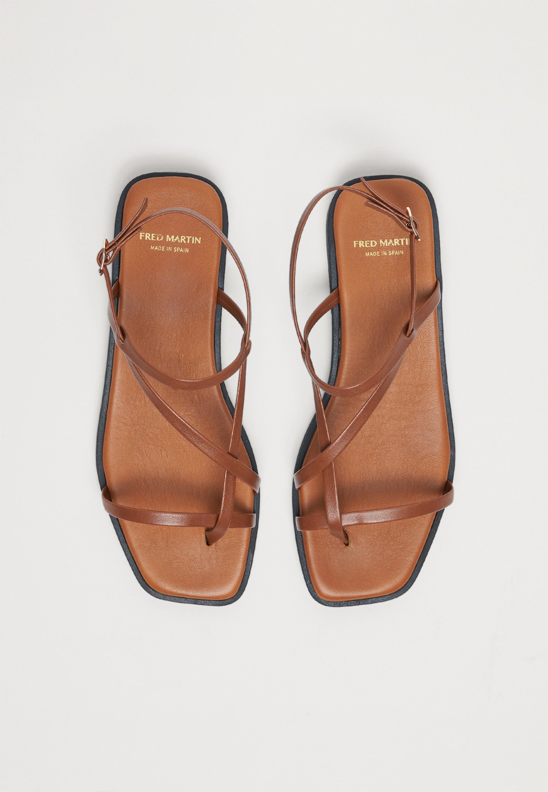 FRED MARTIN COLLECTION SIROS - Zehentrenner - camel leather/braun