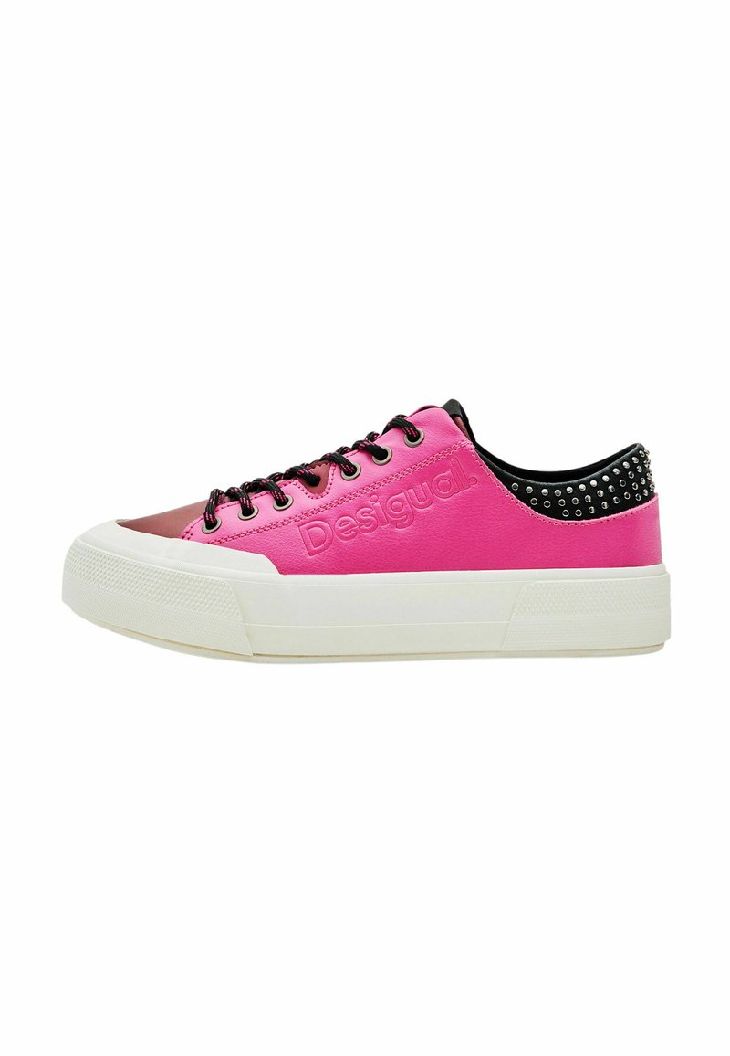 Desigual Sneakers laag donkerroze