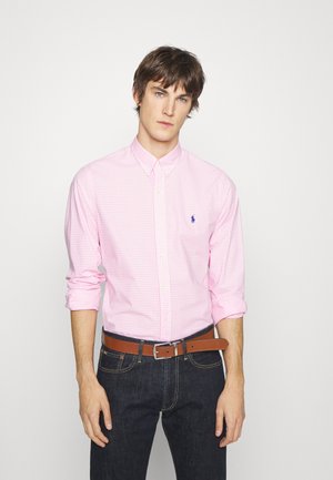 SLIM FIT GINGHAM STRETCH POPLIN SHIRT - Chemise - pink/white