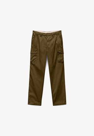 AYLIN CARGO - Oldalzsebes nadrágok - dark olive