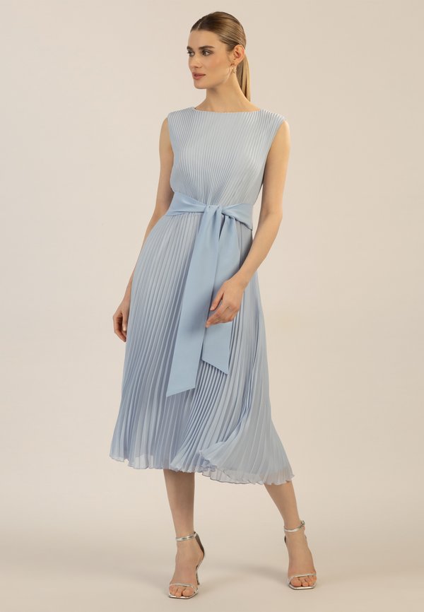 MIDI-PLISSEE - Freizeitkleid - hellblau