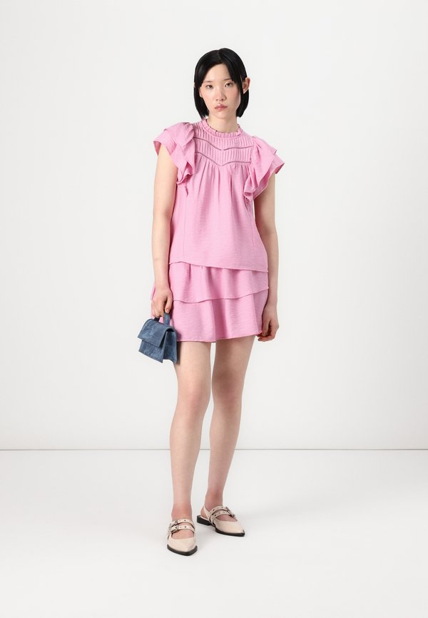 VMSUN FRILL SMOCK SHORT SKIRT - A-line skirt - bonbon3