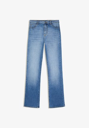 Bershka, FLARED - JEANS - Džínsy s rovným strihom - light blue