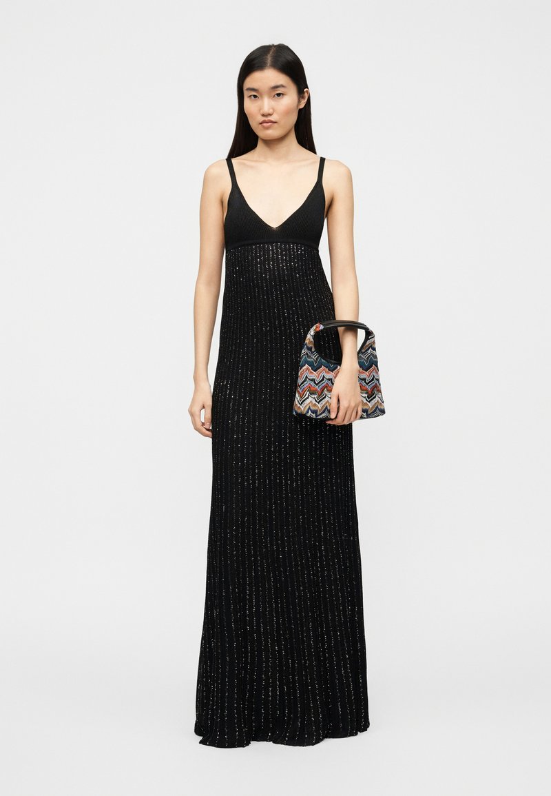 missoni dress black SLEEVELESS LONG - Cocktail dress / Party dress Knitted dresses