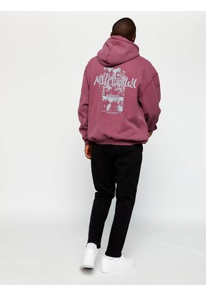 Sweat à capuche - bordeaux