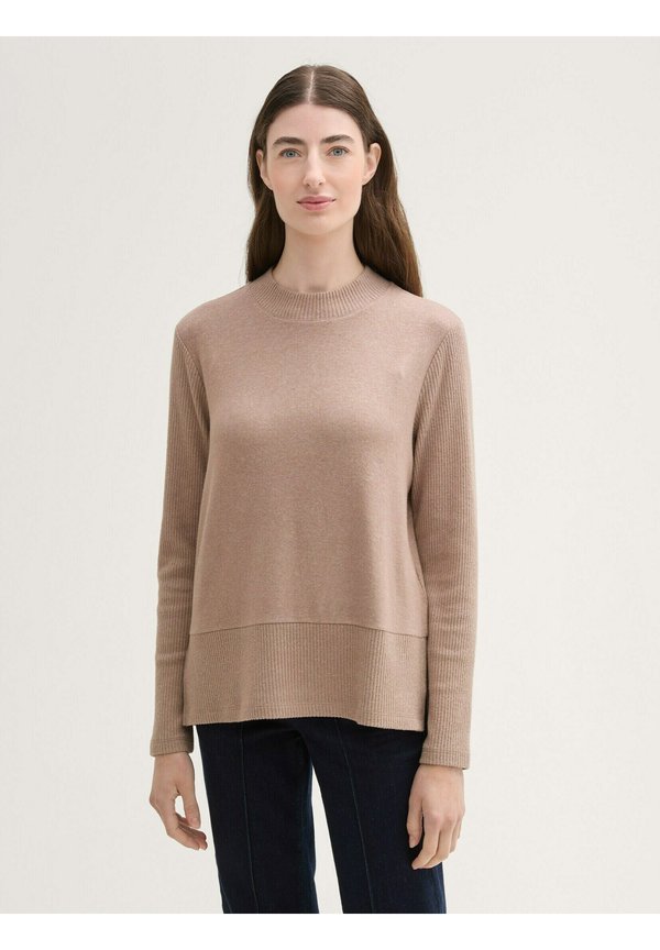 Strickpullover - cashew beige melange