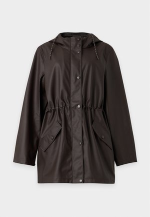 Vero Moda Curve, VMMALOU COATED - Veste imperméable - chocolate torte