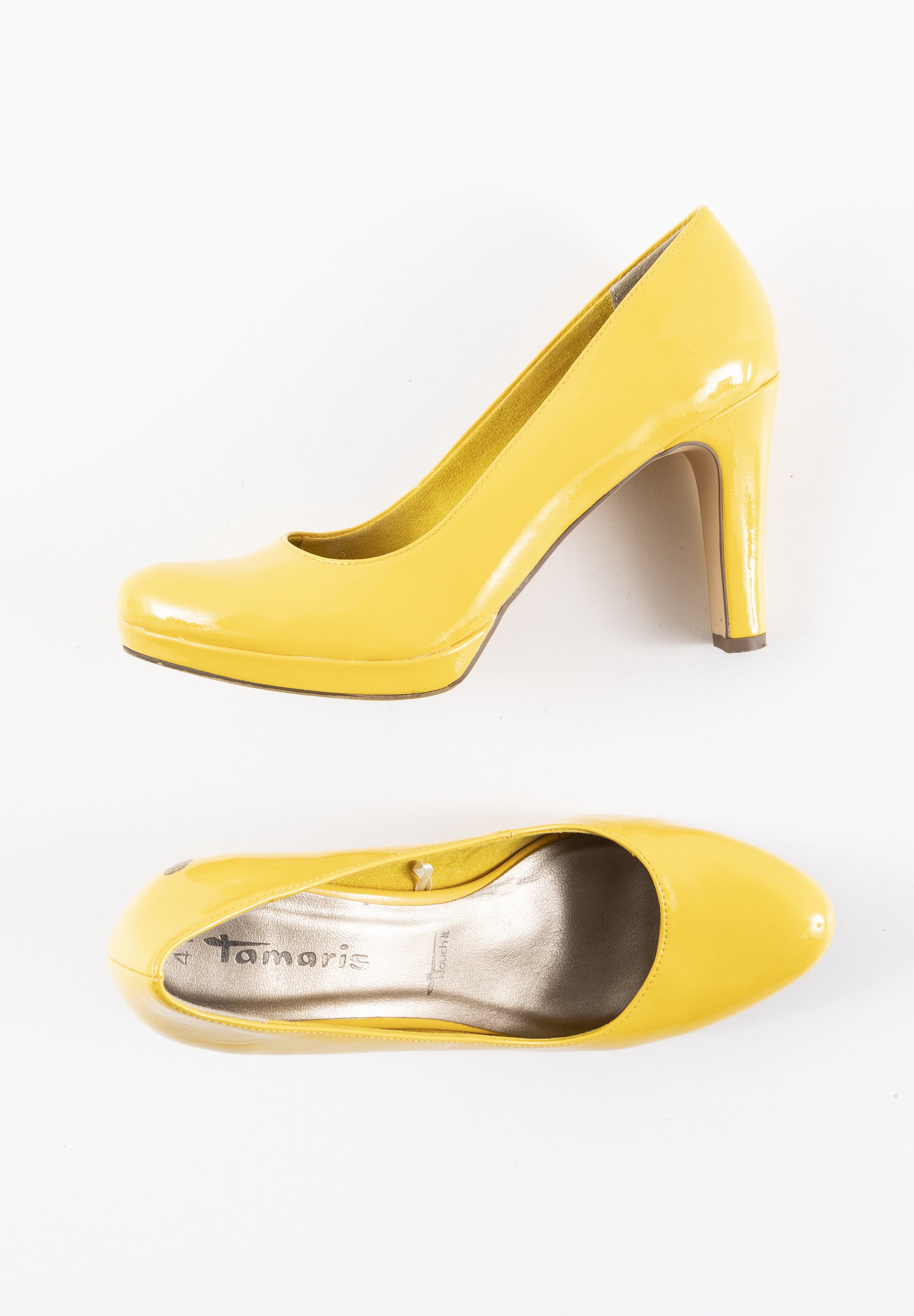 Escarpins Talon CompensÃ© Jaune Tamaris Escarpin CompensÃ© Beige