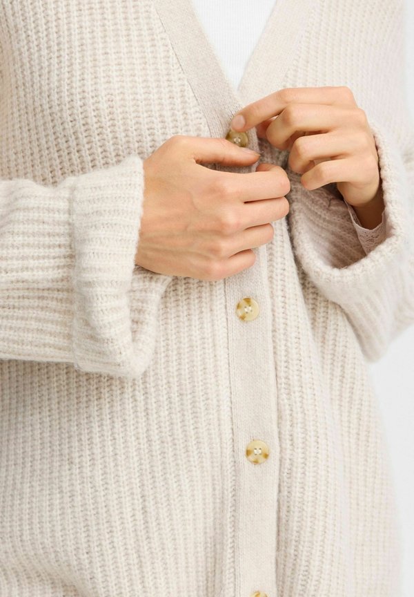 FRBEVERLY - Cardigan - limestone melange4