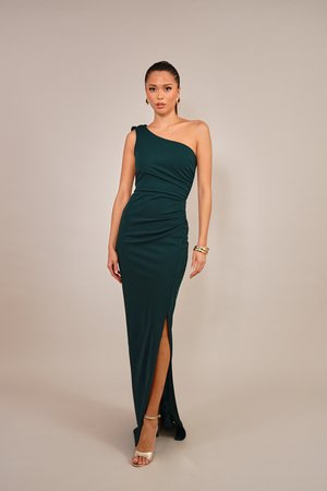 WAL G TALL, WEDDING TALIA BOW MAXI - Официално облекло - forest green