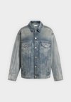 COATED OVERSIZED JACKET - Τζιν μπουφάν - indigo