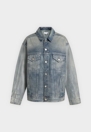 Good American, COATED OVERSIZED JACKET - Τζιν μπουφάν - indigo