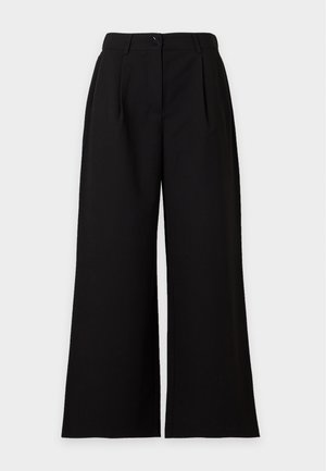 Vero Moda Petite, VMDALLAS WIDE BUTTON PANT - Pantalon classique - black