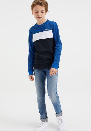 MET DESSIN EN COLOURBLOCK - Maglietta a manica lunga - blue