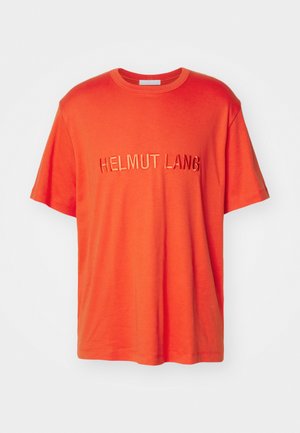 Helmut Lang LOGO TEE - T-shirt imprimé - safety orange
