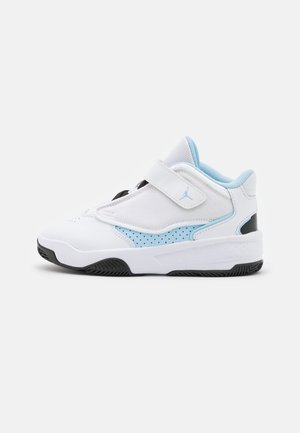 MAX AURA 4 UNISEX - Basketball shoes - white/ice blue/black