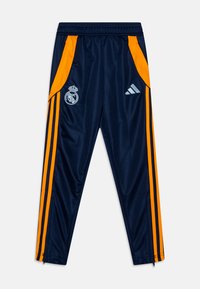 adidas Performance REAL MADRID 24/25 TRACK SUIT YOUTH UNISEX SET - Klubové oblečenie - glow blue/crew orange/team navy blue