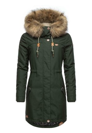 TAWNY - Wintermantel - dark olive