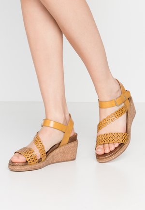 Tamaris Platform sandals - saffron