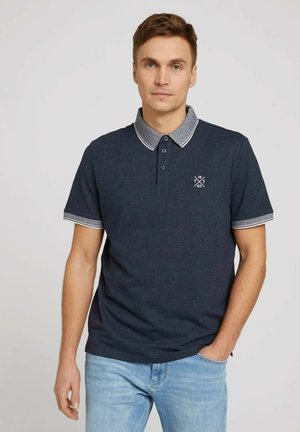 Polo - sky captain blue white melange