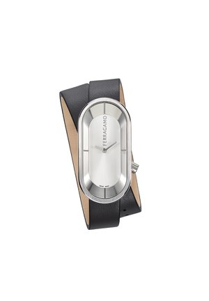 FERRAGAMO ANALOG-CURVE 46X23MM - Watch - black and silver coloured