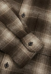 Reiss REGULAR FIT - CROSBY CHECK PATCH-POCKET - Summer jacket - brown multi