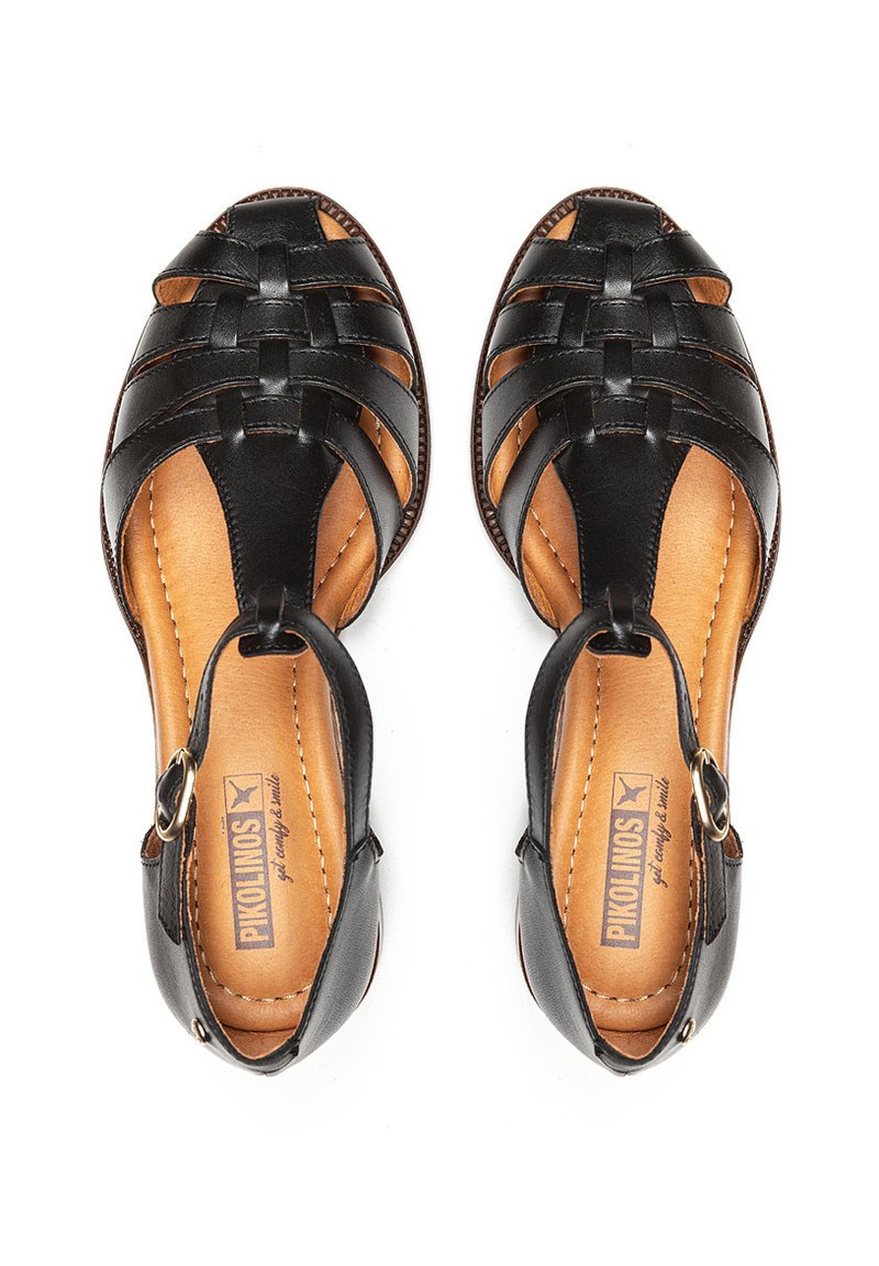 Sandales Pikolinos En Cuir Marron - Taille 41 - Occasion Bon état - Pour Femme