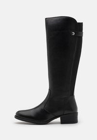 LEATHER - Høje støvler/ Støvler - black