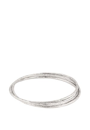 3-PACK STRUCTURED BASIC - Armband - silver-coloured