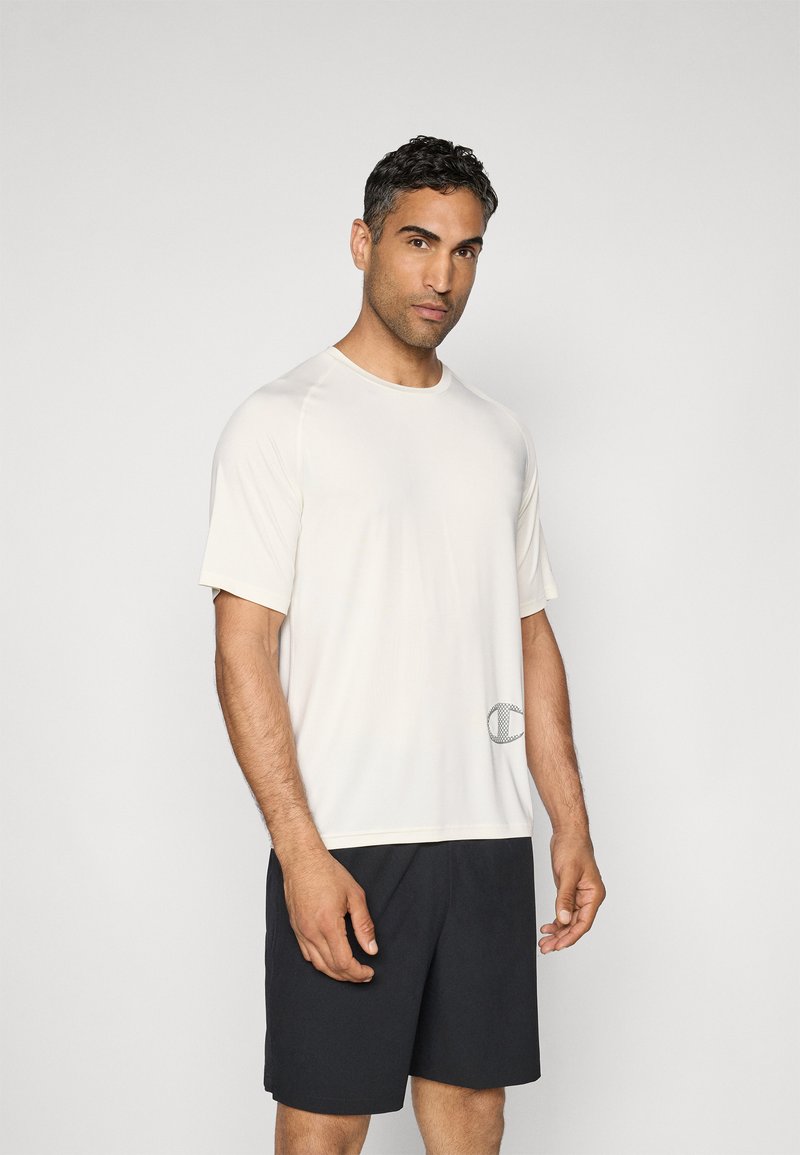 Champion TRAINING CREWNECK GRAPHIC - Sportfelső - off-white