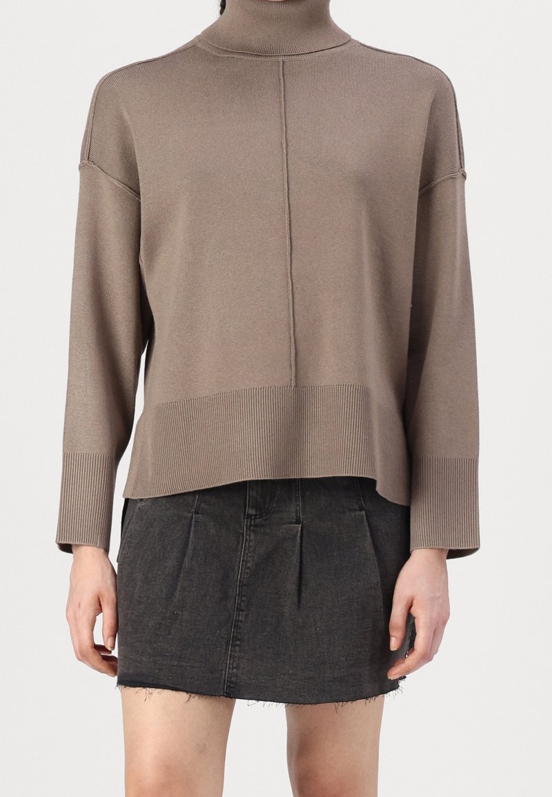 VILA Stickad tröja - brown