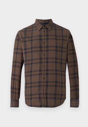 TOMLIN OVERDYED SHIRT - Shirt - dark brown