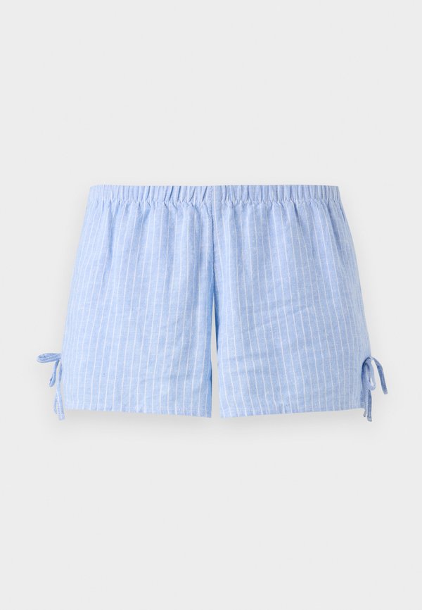 Linen-Blend Side Bow Soft Shorts - Shorts3